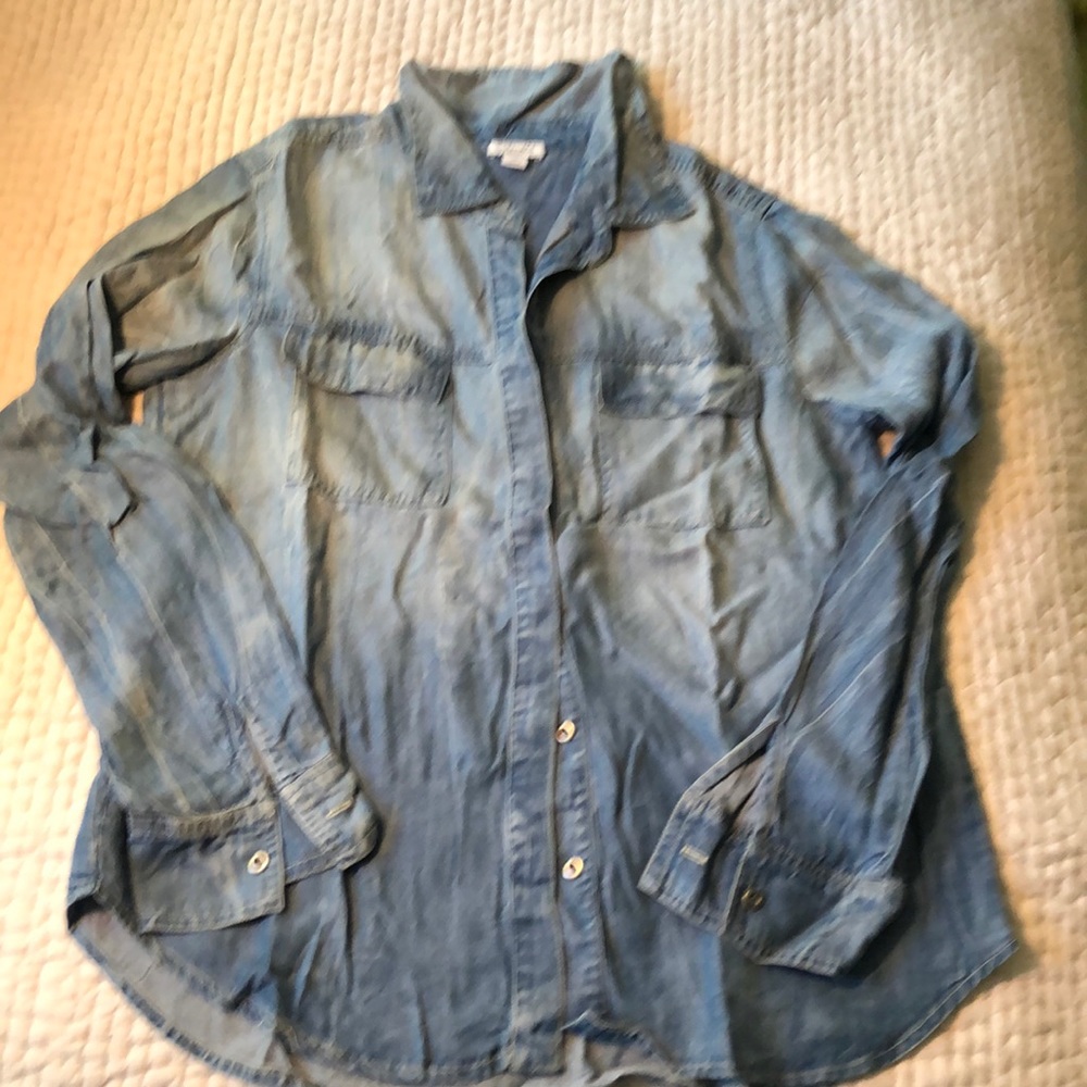 Splendid Lyocell Denim Button Down Shirt